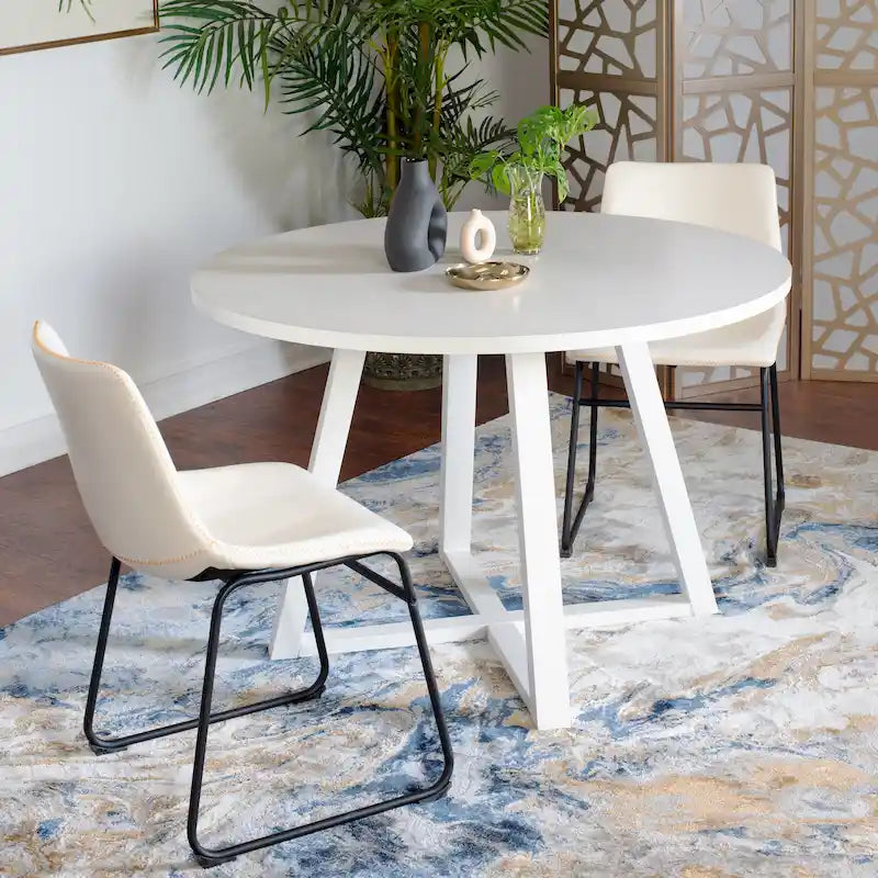 Compact Dining Table and Chair Set Conversation Dining Table and Chair Sets with Metal Chairs Legs for Office Living Room