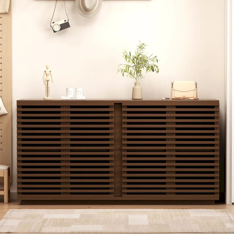 Buffet Sideboard With Solid Wood Doors