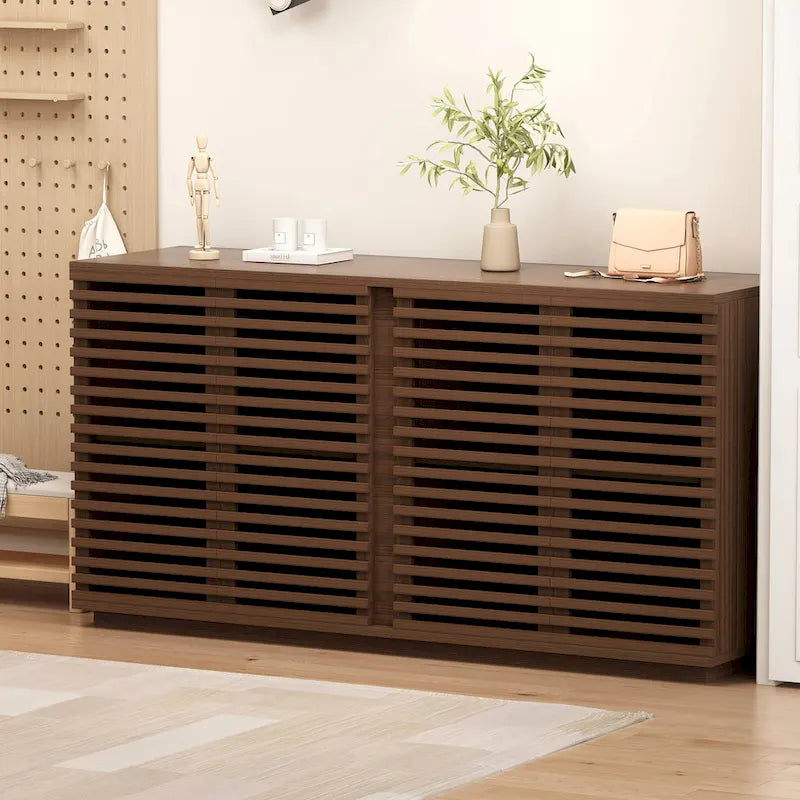 Buffet Sideboard With Solid Wood Doors