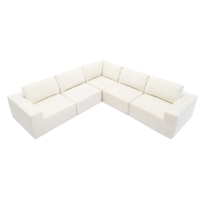 Modular Sectional Sofa, L Shaped Sectional Couch, Cloud Couch Set