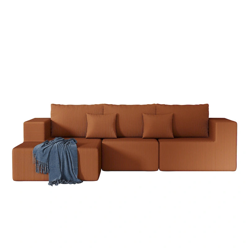 108.3Inch Modular L Shaped Sectional Sofa Couch with Chaise Lounge