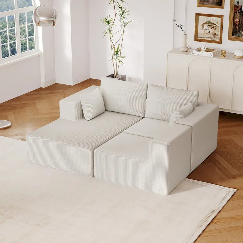 108.3Inch Modular L Shaped Sectional Sofa Couch with Chaise Lounge