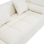101.2 Chenille Modular Sectional Sofa with Deep Seating, Free-Combined Design and High-Density Foam Construction