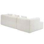 101.2 Chenille Modular Sectional Sofa with Deep Seating, Free-Combined Design and High-Density Foam Construction