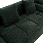 101.2 Chenille Modular Sectional Sofa with Deep Seating, Free-Combined Design and High-Density Foam Construction