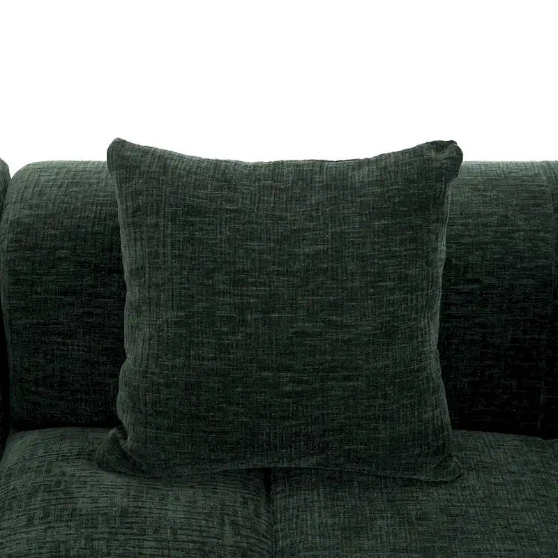 101.2 Chenille Modular Sectional Sofa with Deep Seating, Free-Combined Design and High-Density Foam Construction