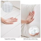 89 Polyester Modular Sectional Sofa with Deep Seat & Ottoman