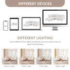 89 Polyester Modular Sectional Sofa with Deep Seat & Ottoman