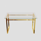 Minimalist Rectangular Glass Dining Table