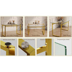 Minimalist Rectangular Glass Dining Table