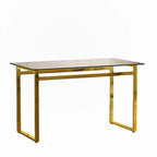 Minimalist Rectangular Glass Dining Table