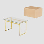 Minimalist Rectangular Glass Dining Table