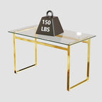 Minimalist Rectangular Glass Dining Table