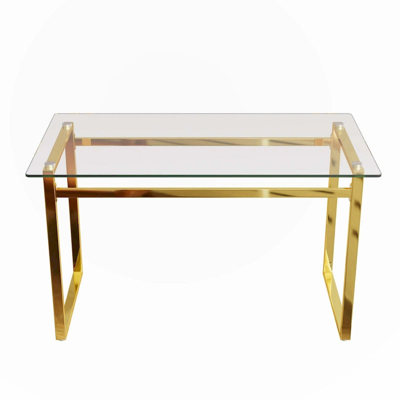 Minimalist Rectangular Glass Dining Table