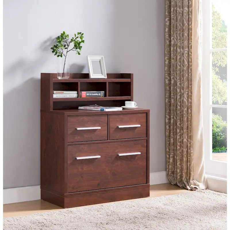 Greene Transitional 3-Drawer Wood File Cabinet Work Station by Porch & Den