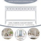 Rustic 4-drawer Entryway Console Table