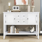 Cambridge Series Vintage Console Table with Drawers and Cabinets - 15.00 x 46.00 x 34.00