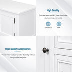 Cambridge Series Vintage Console Table with Drawers and Cabinets - 15.00 x 46.00 x 34.00