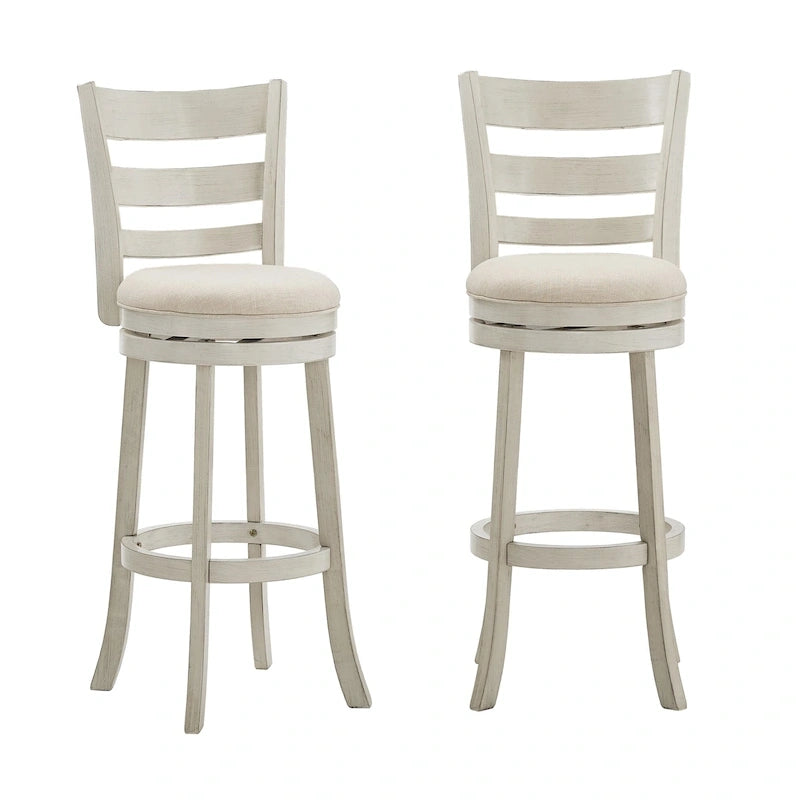 Rovinj Ladder Back 29H Swivel Bar Stool