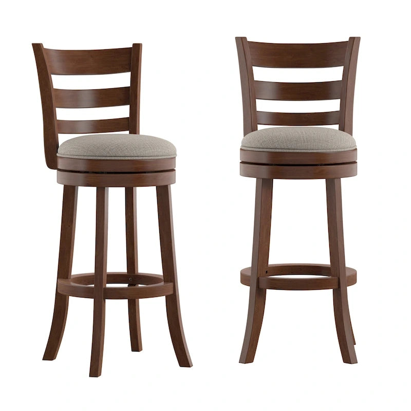 Rovinj Ladder Back 29H Swivel Bar Stool