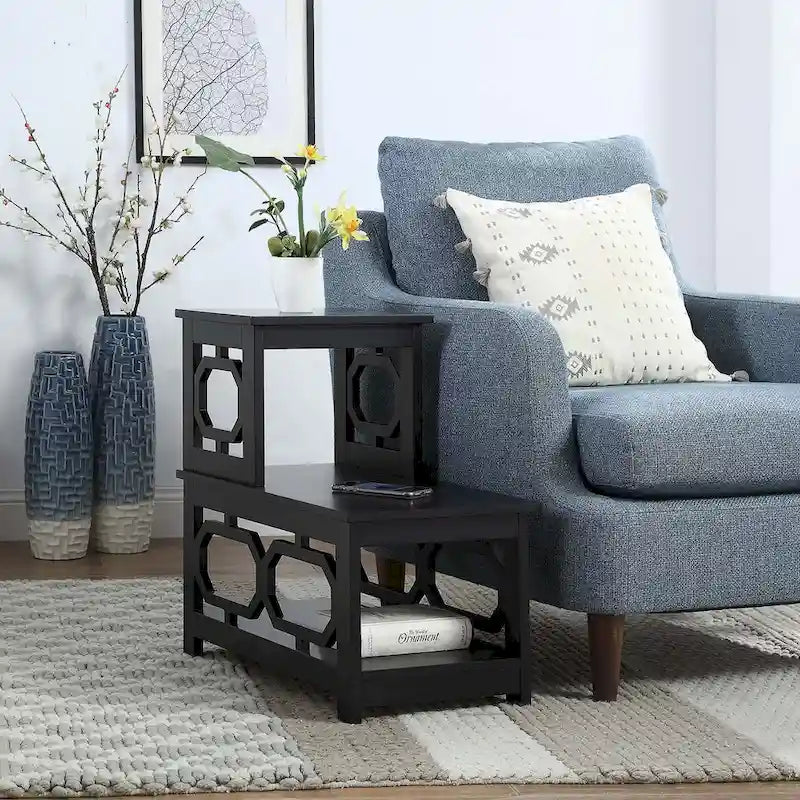 Convenience Concepts Omega 2 Step Chairside End Table