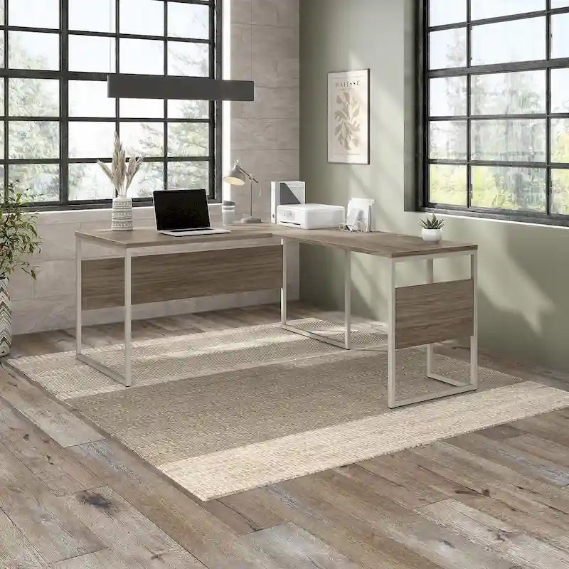 Hybrid 60W x 30D L Shaped Table Desk by Bush Business Furniture