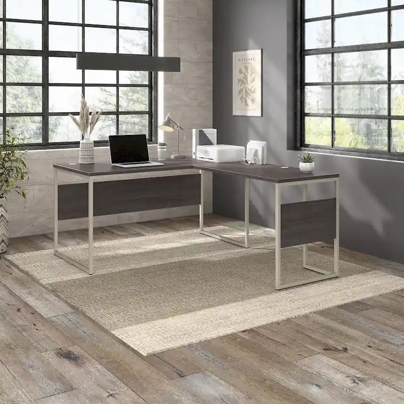 Hybrid 60W x 30D L Shaped Table Desk by Bush Business Furniture