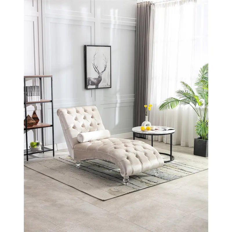 Leisure concubine sofa with acrylic feet