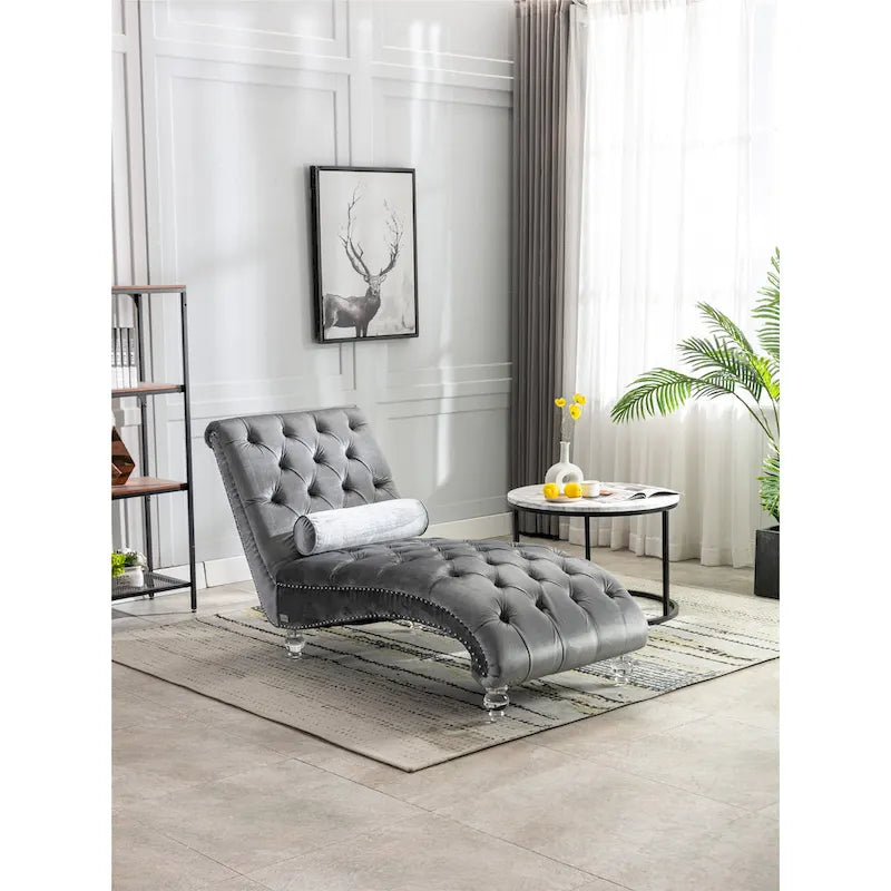 Leisure concubine sofa with acrylic feet