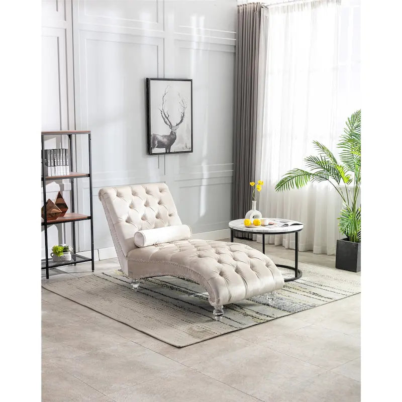Leisure concubine sofa with acrylic feet