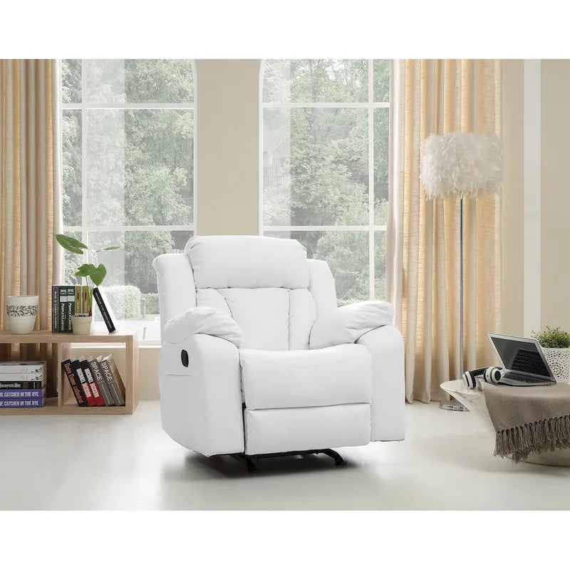 Daria Faux Leather Upholstery Reclining Chair - 38L x 37W x 41H