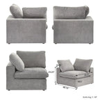 L Shape Modern Modular Convertible Sectional Sofa Couch