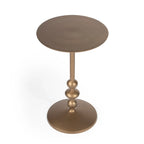 Zora Iron Pedestal Side Table