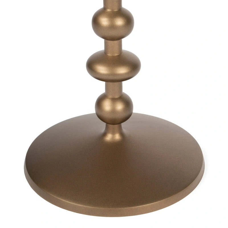 Zora Iron Pedestal Side Table