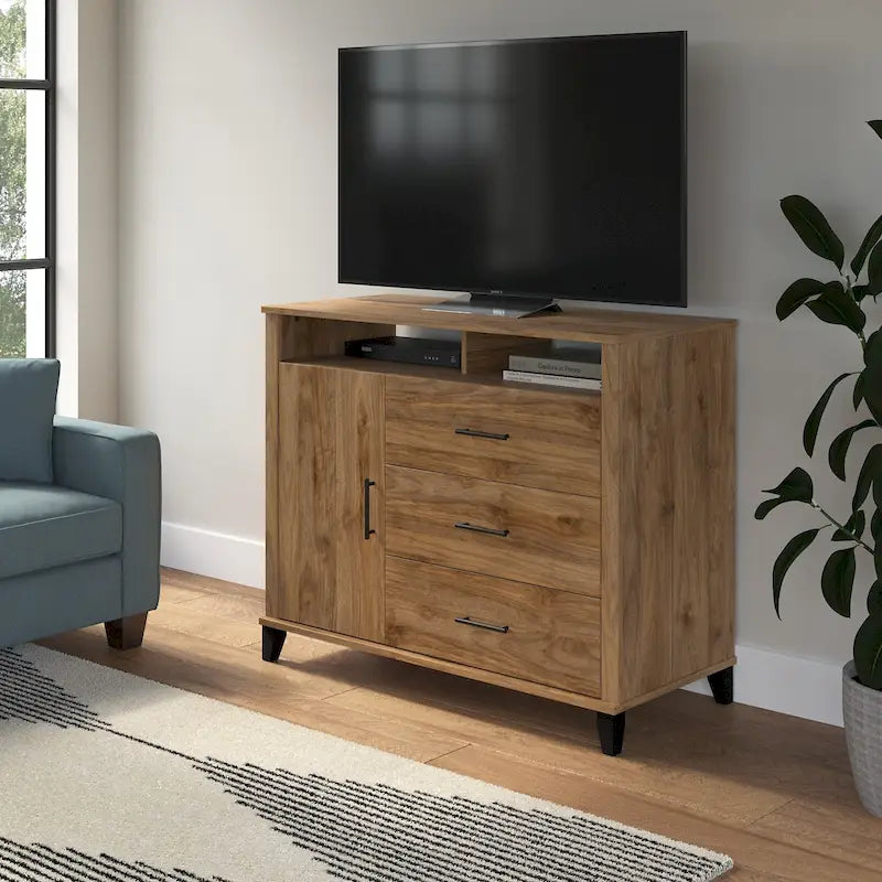 Somerset Tall TV Stand with Storage by Bush Furniture
