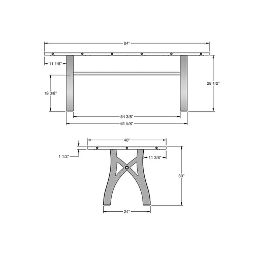 Amisco Sierra Solid Wood Extendable Table