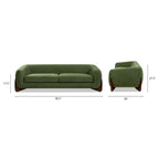 Alpine 90.5 Sherpa Upholstered Sofa