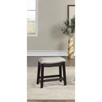 Grey PU Upholstery Bar Stool, Set of 2