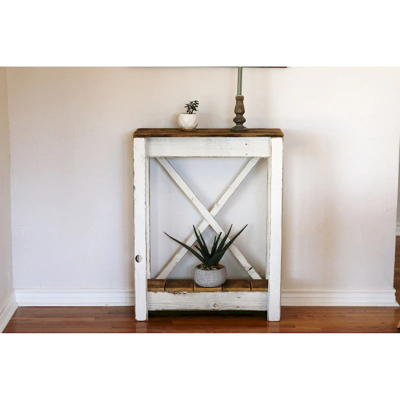 White Combo 28x10x36 X-Back Console