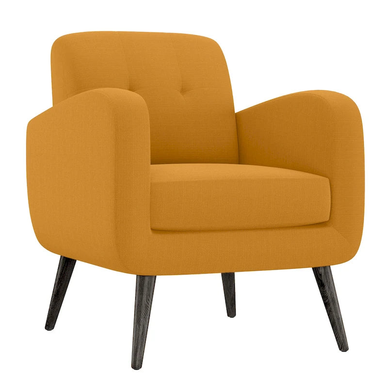 Carson Carrington Keflavik Mustard Yellow Mid-century Accent Chair