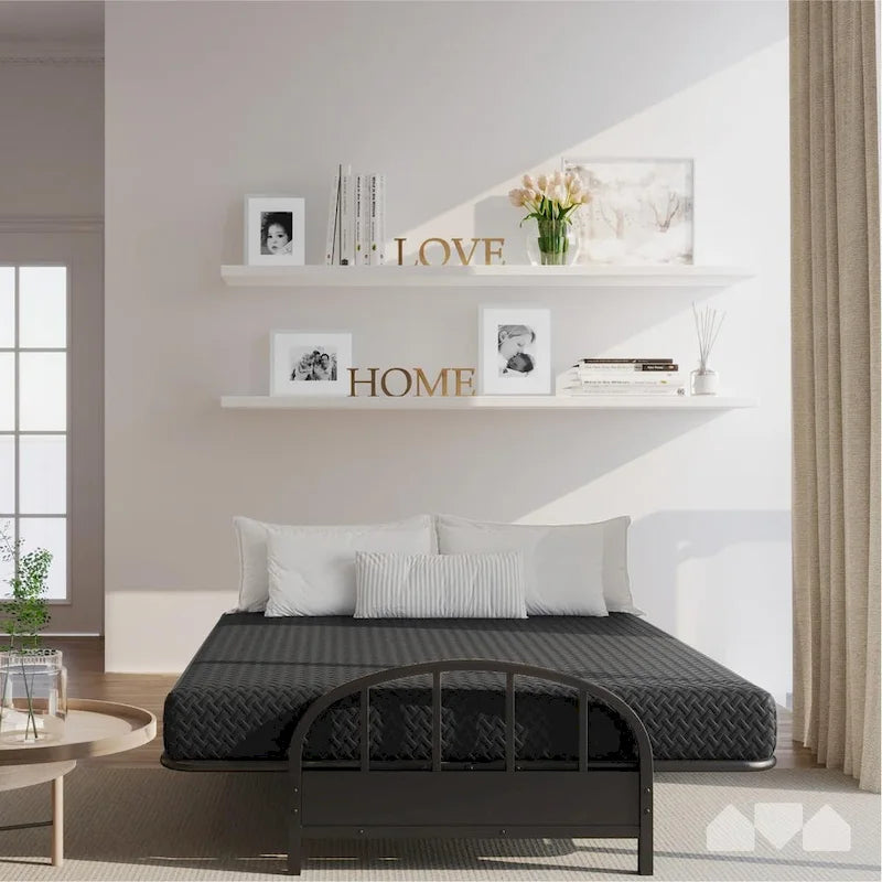 Milliard Black Memory Foam Full-size Futon Mattress