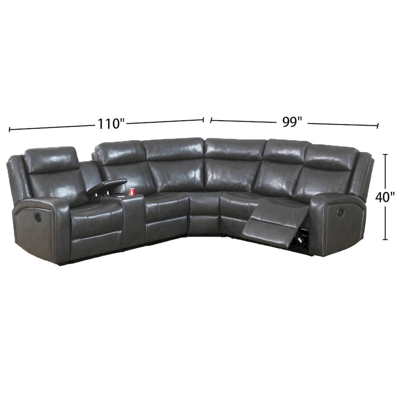 3 Pieces Power Motion Sectional