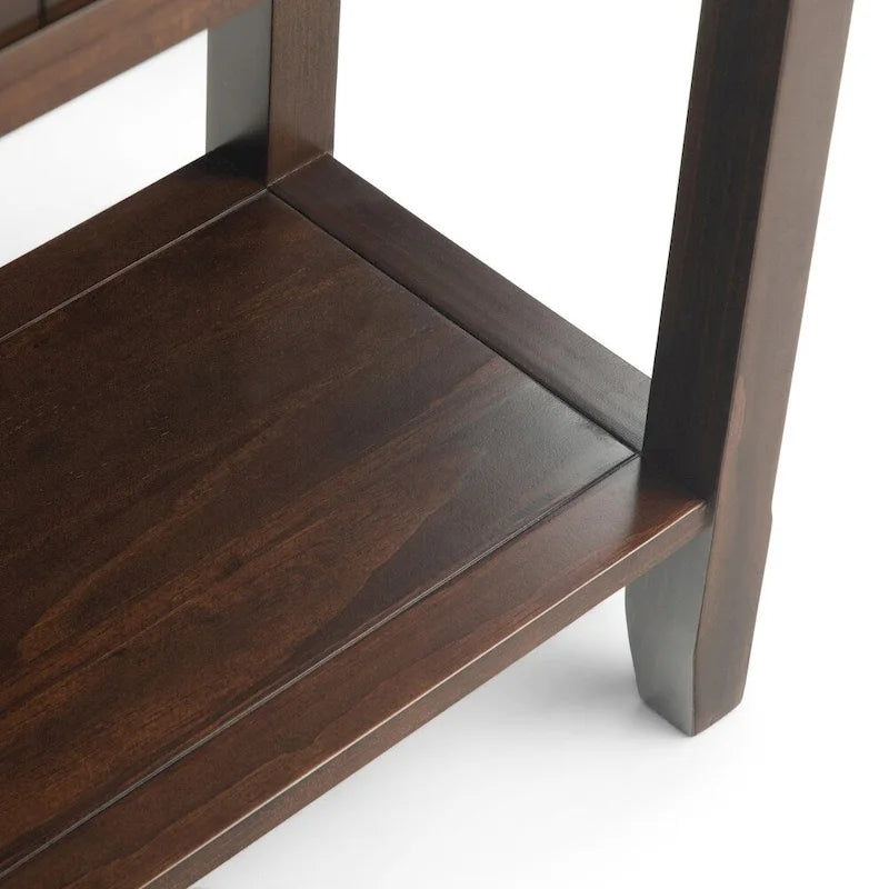 WYNDENHALL Normandy SOLID WOOD 60 inch Wide Transitional Wide Console Sofa Table - 60 x 16 x 30