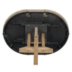 5-Piece Dining Set Extendable Round Table and 4 Upholstered Chairs Farmhouse Dining Set