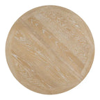 5-Piece Dining Set Extendable Round Table and 4 Upholstered Chairs Farmhouse Dining Set