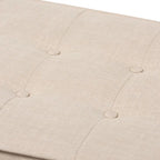 Mid-Century Fabric Button-Tufted Bench by Baxton Studio