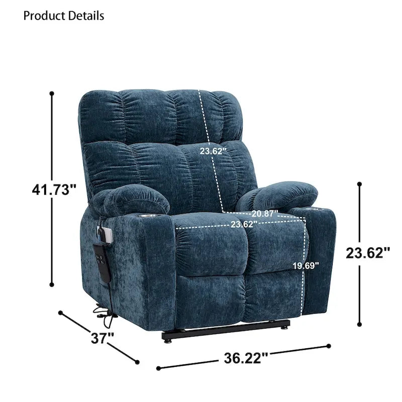 Motor Power Lift Recliner Chair for Elderly with Heat Massage