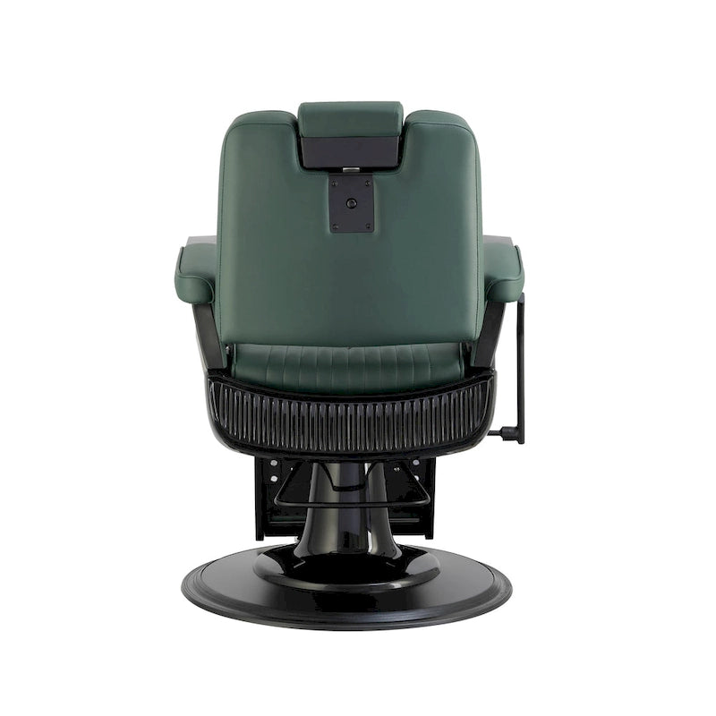 SHERMAN Heavy Duty Barber Chair Reclining Barbershop Styling Chair, Green