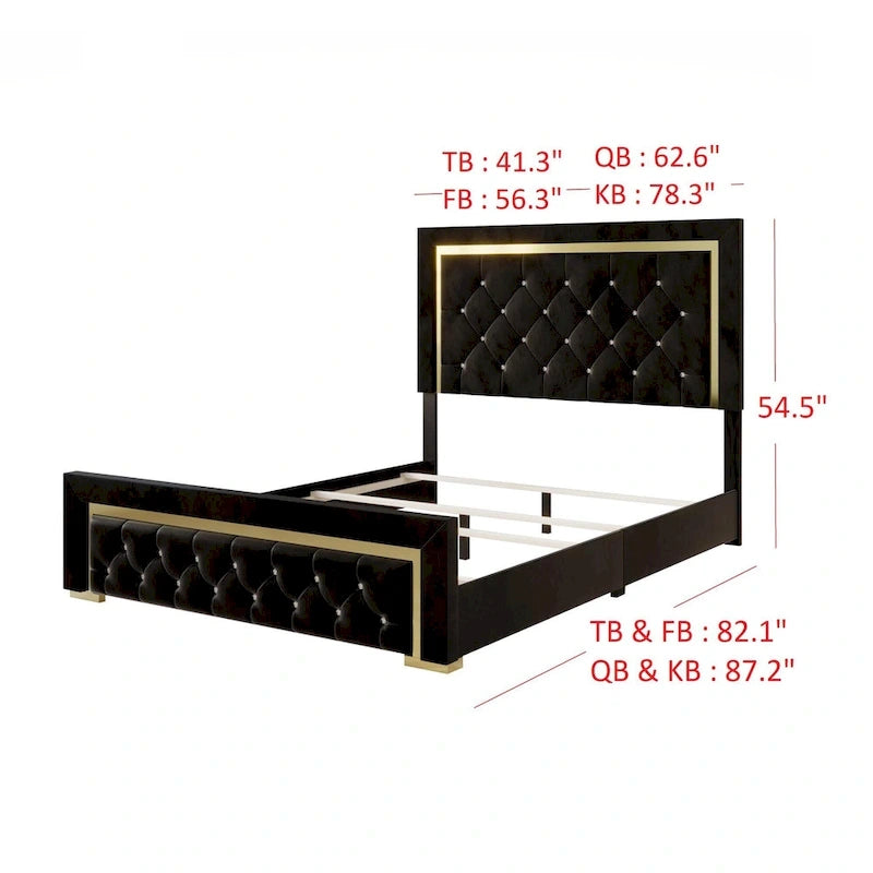 Deena Panel Bed