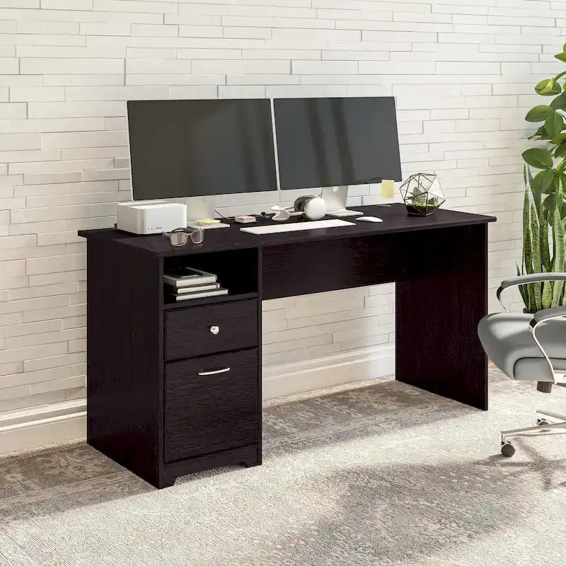 Bush Furniture Cabot 60W Computer Desk with Drawers and Storage